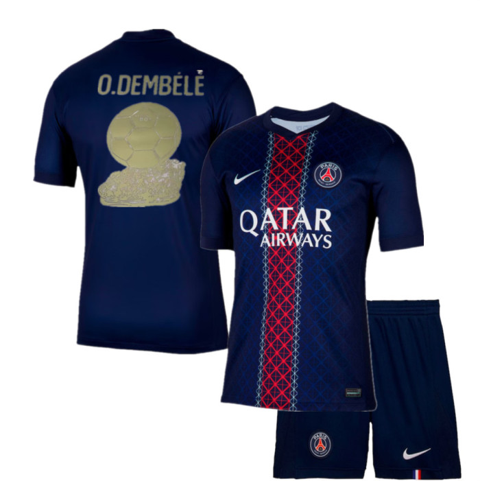 Paris Saint Germain O.DEMBÉLÉ 2025 BALLON D'OR Kids Suit