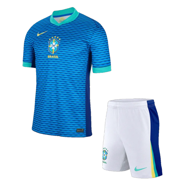 Brazil Away Short Sleeves Adult Suit 24/25