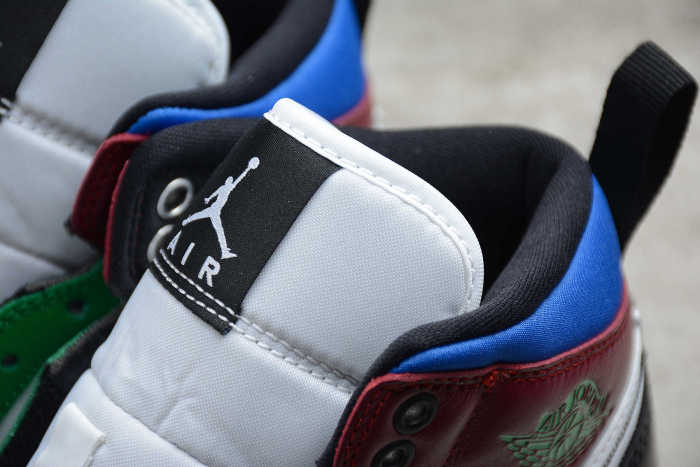 Air Jordan 1 Mid SE Black White Multicolor DB5454-001