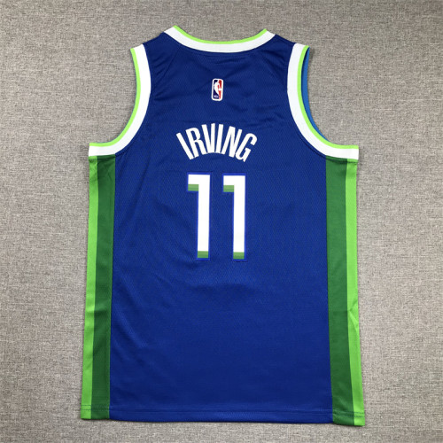 Dallas Mavericks Kid Jersey Blue City Edition 2023 NO.11 IRVING