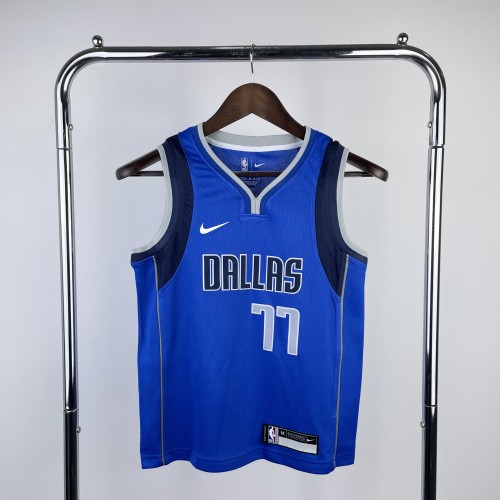 Dallas Mavericks Kids Jersey Blue City Edition 22/23 No.77 Dončić