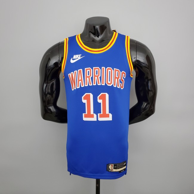 Klay Thompson Golden State Warriors 75th Anniversary Swingman Jersey Retro Blue