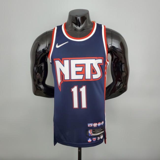 Kyrie Irving Brooklyn Nets 2022 75th Anniversary City Edition Swingman Jersey Royal Blue