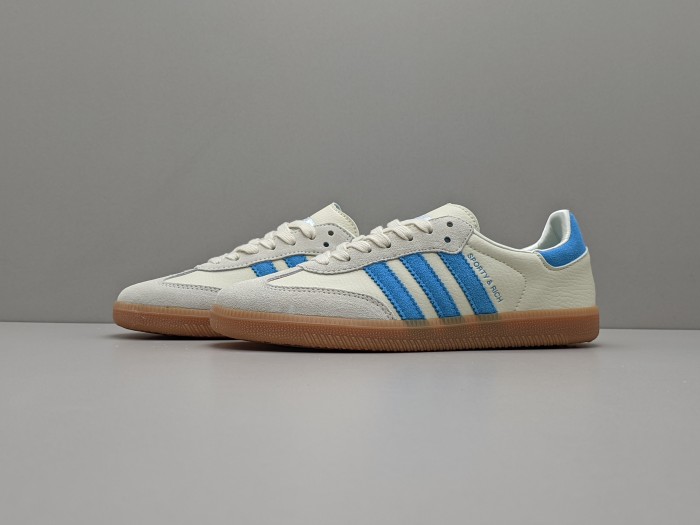 Sporty & Rich x adidas Samba OG 'Cream Blue' IE7096