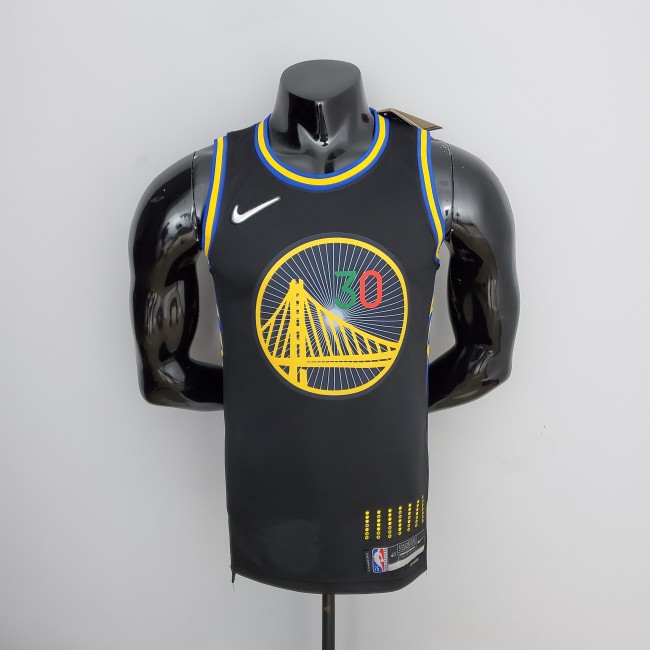 Stephen Curry Golden State Warriors 75th Anniversary Swingman Jersey Mexico Edition Black