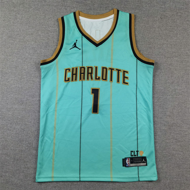 Charlotte Hornets Kids Jersey City Edition 24/25 NO.1 BALL