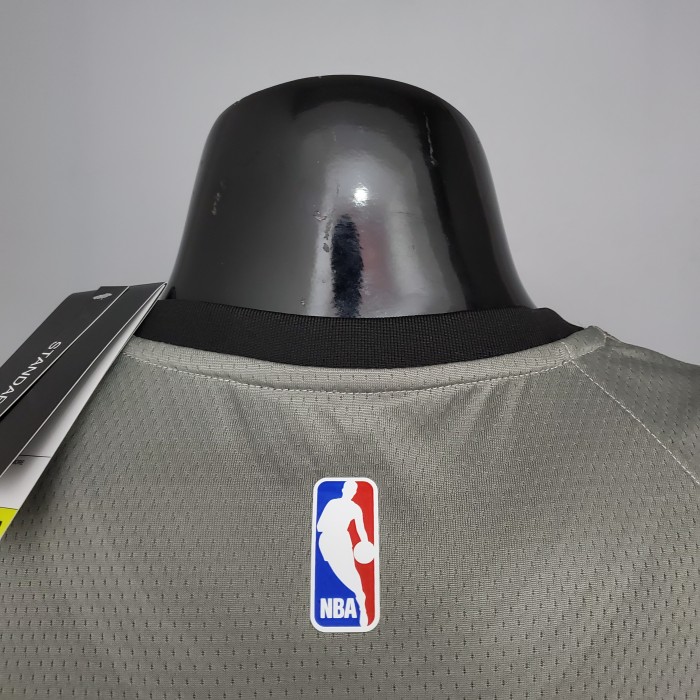 Kyrie Irving Brooklyn Nets Flying Man Swingman Jersey Gray