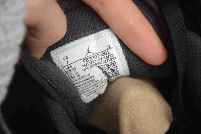 Air Jordan 1 Low Black Elephant White FB9907-001