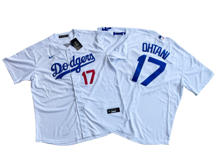 Los Angeles Dodgers Jersey White red letter Fan Version NO.17 OHTANI