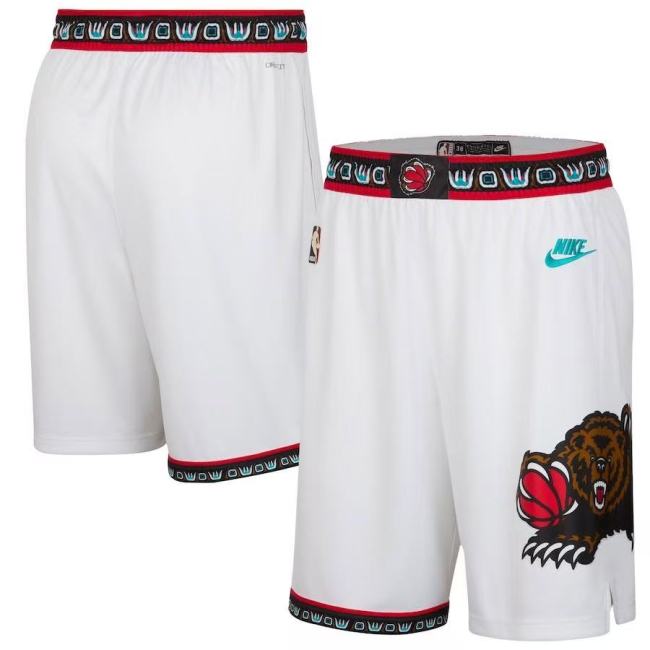 Memphis Grizzlies Shorts Classic White 24/25