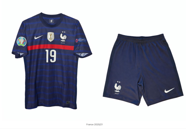 France Home Man Short Sleeves Adult Suit 20/21
