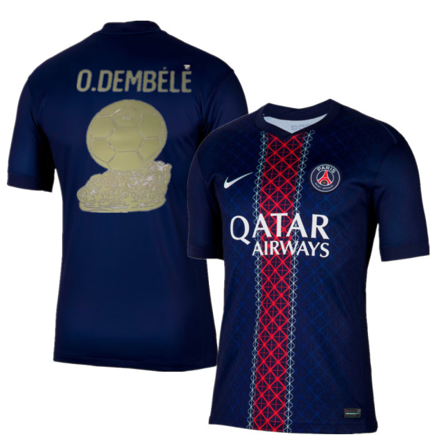 Paris Saint Germain O.DEMBÉLÉ 2025 BALLON D'OR Men Jersey