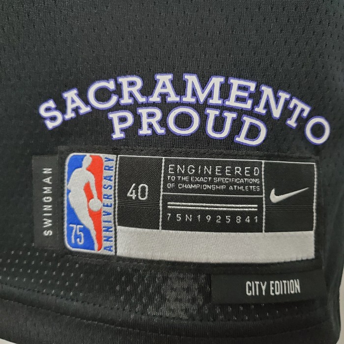 Jason Williams Sacramento Kings 2022 City Edition Swingman Jersey Black