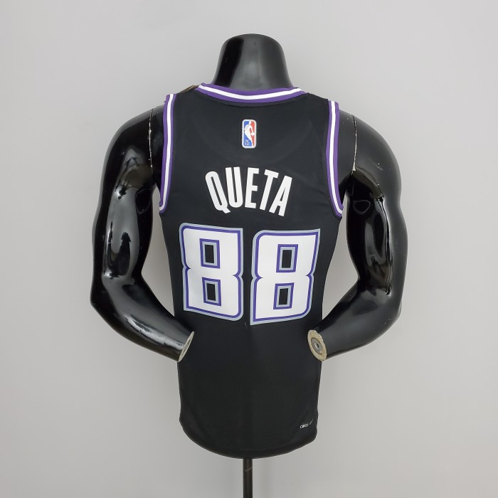 Neemias Queta Sacramento Kings 2022 City Edition Swingman Jersey Black