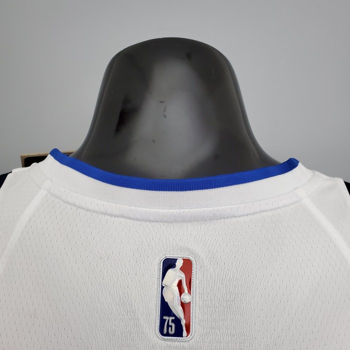 Luka Doncic Dallas Mavericks 75th Anniversary Swingman Jersey White