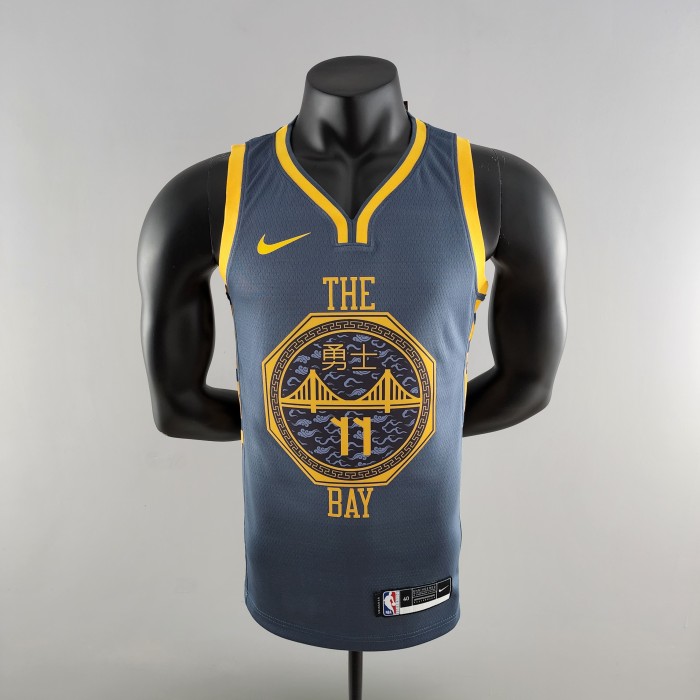 Klay Thompson Golden State Warriors Grey Swingman Jersey 2018