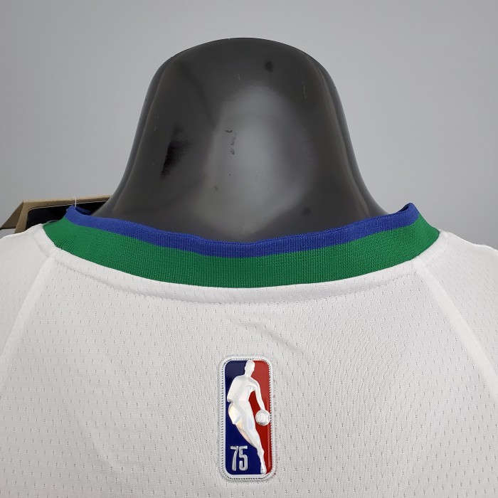 Luka Doncic Dallas Mavericks 2022 City Edition Swingman Jersey White and Green