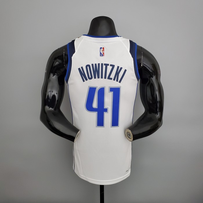 Dirk Nowitzki Dallas Mavericks 75th Anniversary Swingman Jersey White
