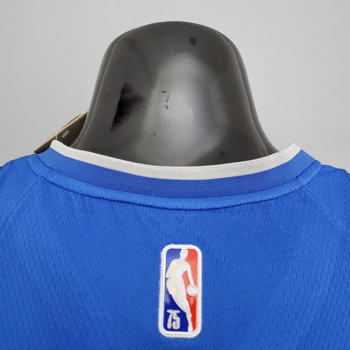 Luka Doncic Dallas Mavericks 75th Anniversary Swingman Jersey Blue