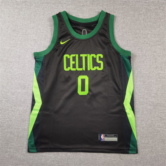 Boston Celtics KIds Jersey Black City Edition24/25 NO.0 TATUM