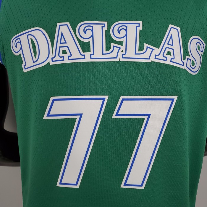 Luka Doncic Dallas Mavericks Theme Limited Edition Swingman Jersey Retro Green