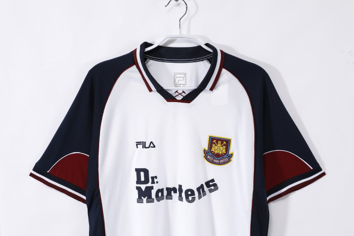West Ham United Away Retro Jersey 1999/01