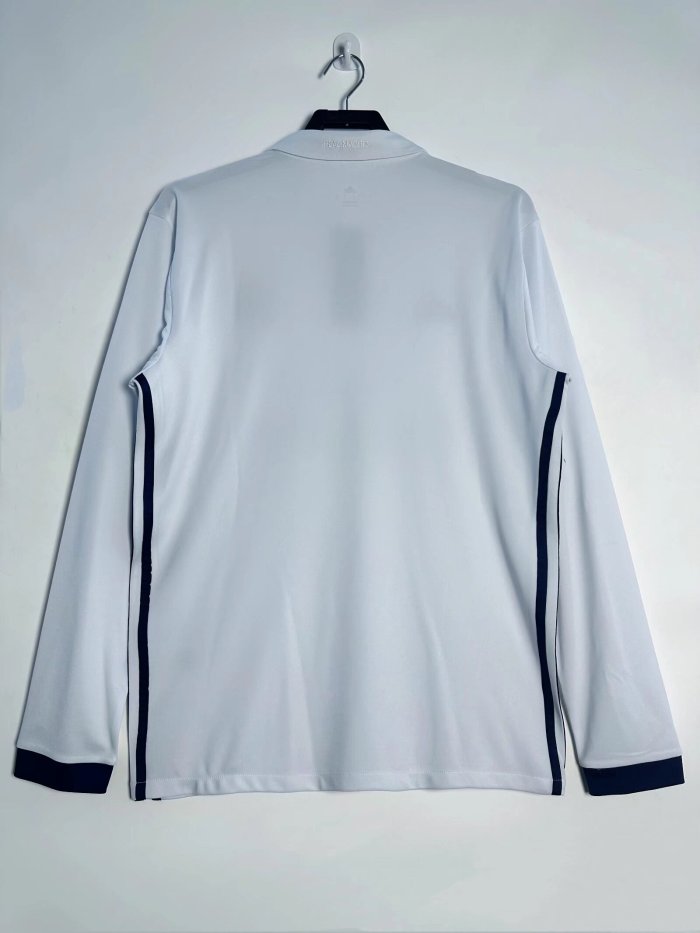 Real Madrid Home Long Sleeve Retro Jersey 2016/17