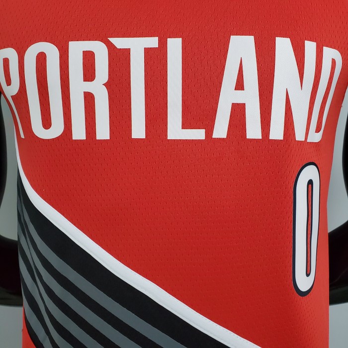 Damian Lillard Portland Trail Blazers Swingman Jersey Red