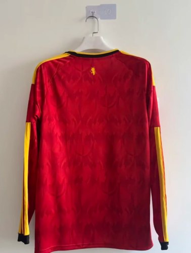 Belgium 2026 World Cup Home Long Sleeve Men Jersey