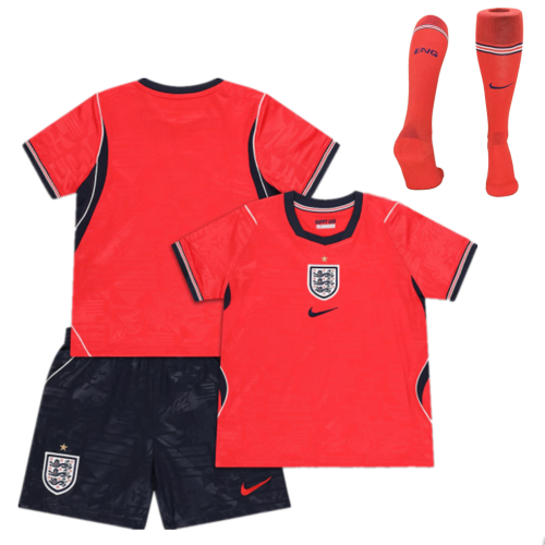 England 2026 World Cup Away Kids Suit & Socks