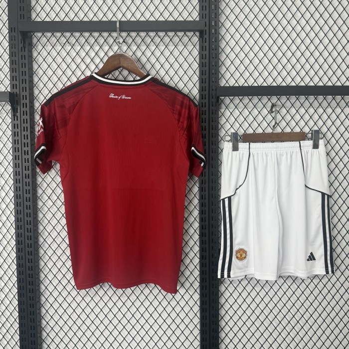 Manchester United Short Sleeve Home Adult Suit 25/26