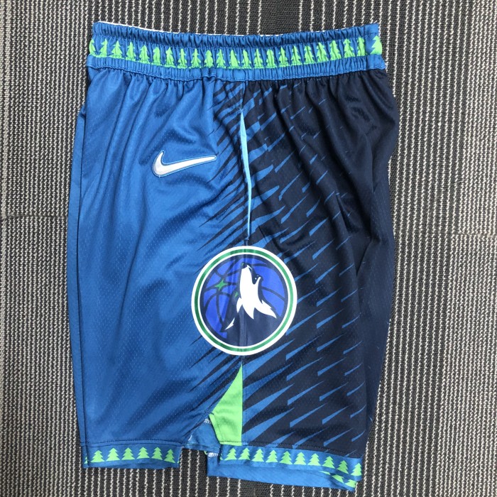 Minnesota Timberwolves Blue Shorts2022 City Edition