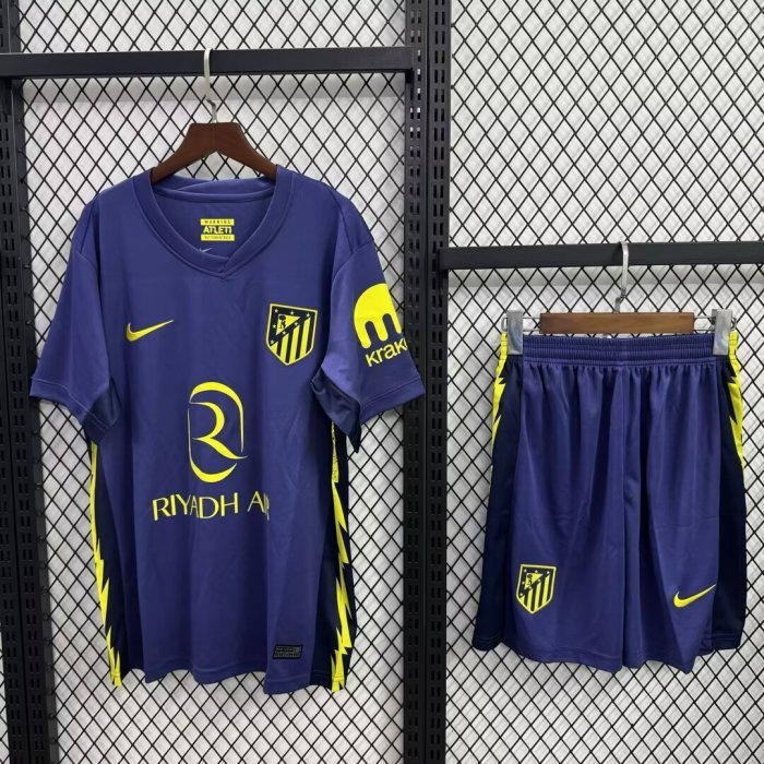 Atletico Madrid Short Sleeve Away Adult Suit 25/26