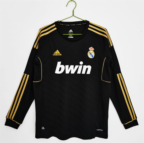 Real Madrid Away Long Sleeve Retro Jersey 2011/12