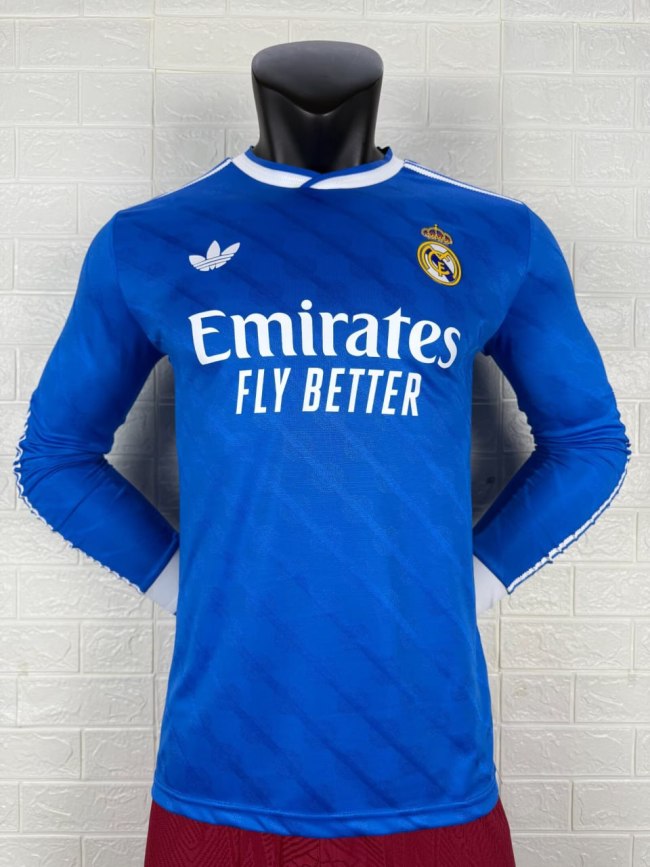 Real Madrid Third Player Long Sleeve Jersey 25/26