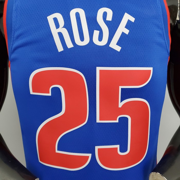 Derrick Rose Detroit Pistons 75th Anniversary Swingman Jersey Blue