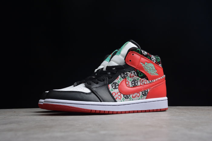 Air Jordan 1 Mid Ugly Christmas Sweater