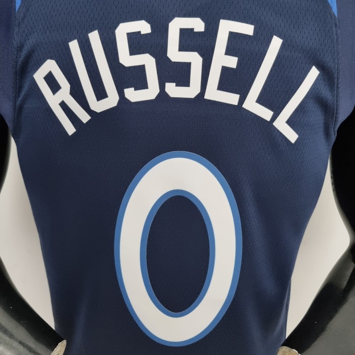 D'Angelo Russell Minnesota Timberwolves 75th Anniversary 2022 Swingman Jersey Blue