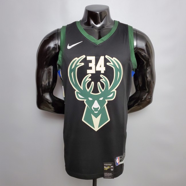 Giannis Antetokounmpo Milwaukee Bucks Swingman Jersey Black