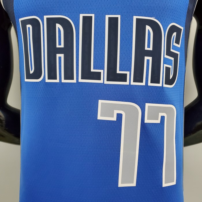 Luka Doncic Dallas Mavericks 75th Anniversary Swingman Jersey Blue