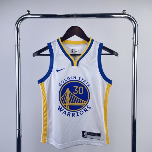 Golden State Warriors  Kids Jersey White Icon Edition 22/23 NO.30 CURRY