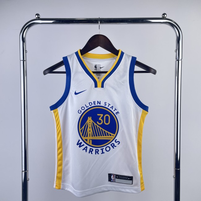 Golden State Warriors Kids Jersey White Icon Edition 22/23 NO.30 CURRY