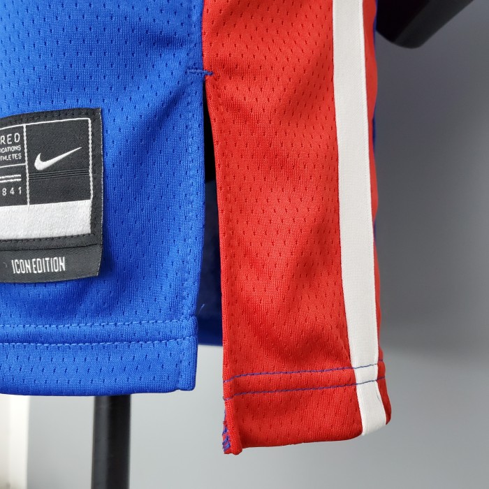Allen Iverson Detroit Pistons 75th Anniversary Swingman Jersey Blue