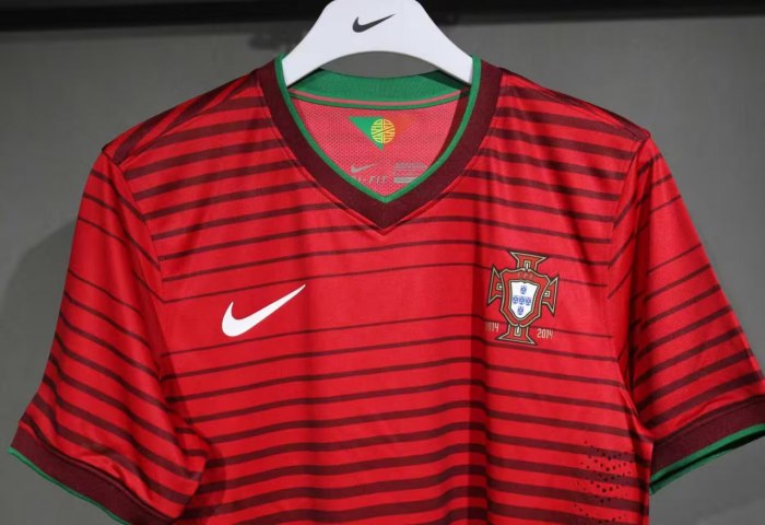 Portugal Home Player Version Retro Jersey 2014