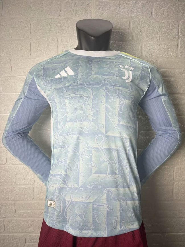 Juventus Away Player Long Sleeve Jersey 25/26