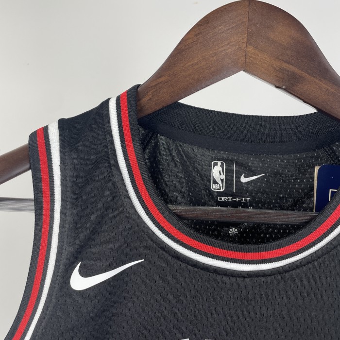 Chicago Bulls KIds Jersey Black NO.23 JORDAN