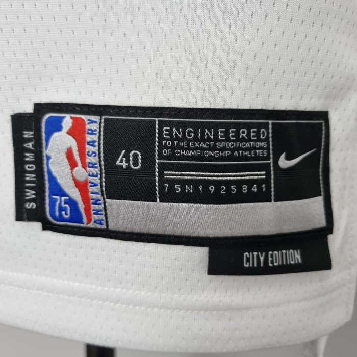 Jeremy Lin New York Knicks 75th Anniversary Swingman Jersey White