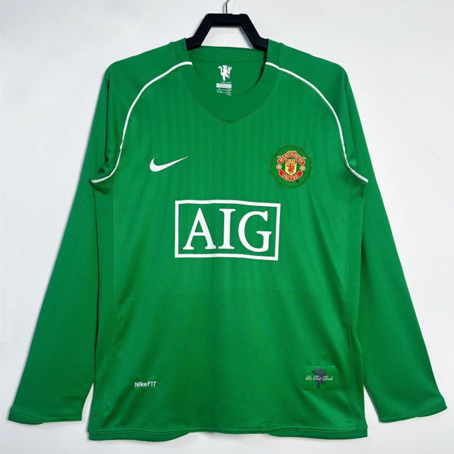 Manchester United Goalkeeper Long Sleeve Retro Jersey 07/08