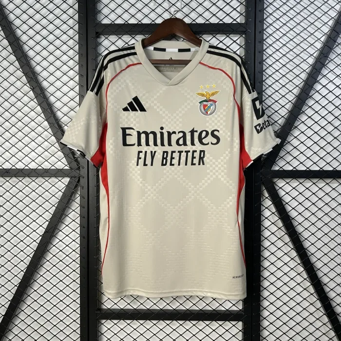 SL Benfica Beige Away Man Jersey 25/26
