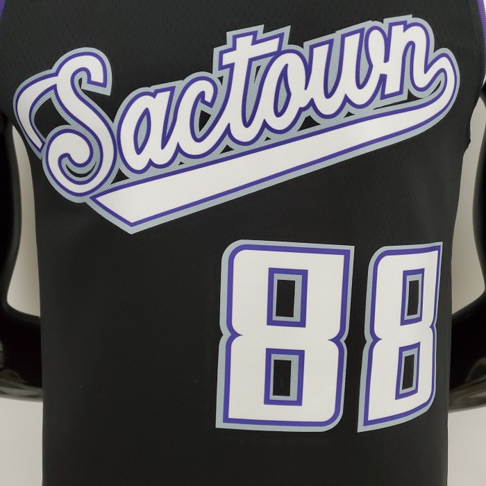 Neemias Queta Sacramento Kings 2022 City Edition Swingman Jersey Black